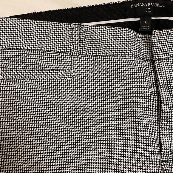 Banana Republic B&W Houndstooth Ryan Pants Size 8, EUC! - Picture 7 of 7